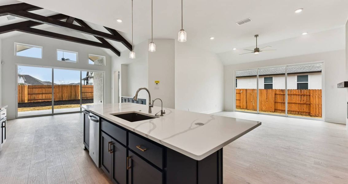 Furnished interior view inside a new home in Sweetwater, Austin (Image 6).