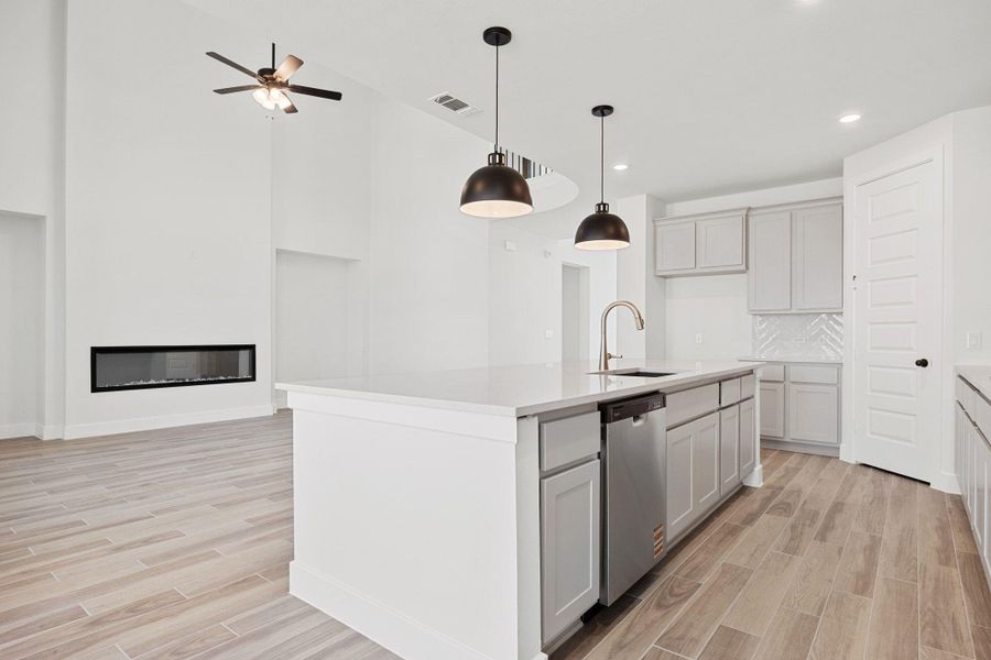 Furnished interior view inside a new home in The Colony, Bastrop (Image 12).