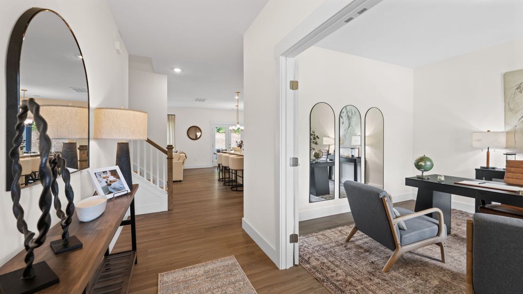 Furnished interior view inside a new home in Lone Oaks Farm, Cleveland (Image 3).