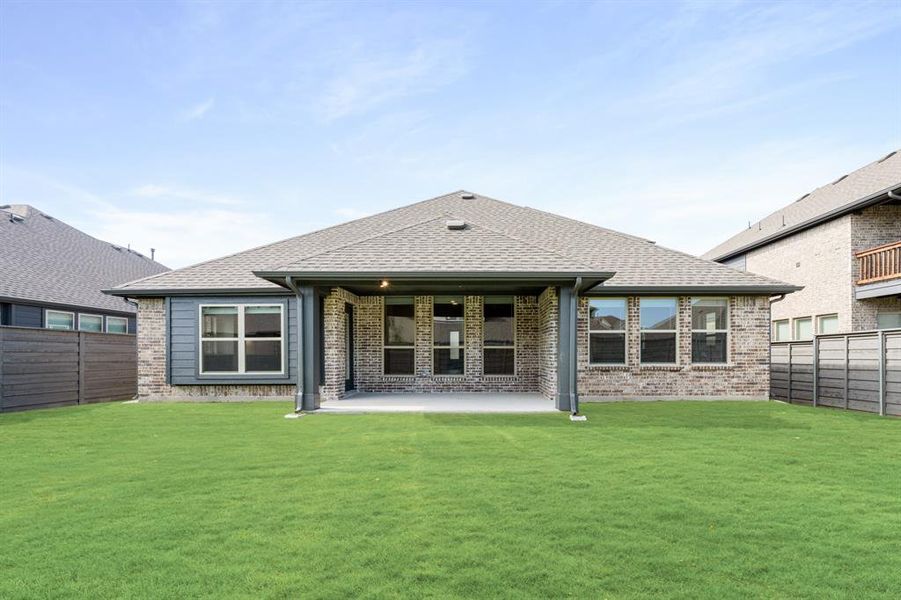 Front exterior of a new home in Union Park Classic 60, Little Elm, TX, highlighting curb appeal (Image 26). Front exterior of a new home in Union Park Classic 60, Little Elm, TX, highlighting curb appeal (Image 26).