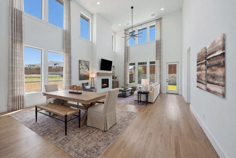 Furnished interior view inside a new home in Hillside Village, Celina (Image 18). Furnished interior view inside a new home in Hillside Village, Celina (Image 18).