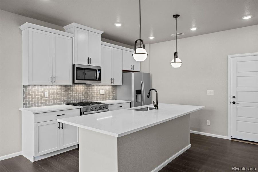 Furnished interior view inside a new home in Ralston Creek, Arvada (Image 7).