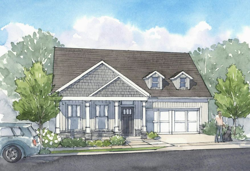 Representative rendering of the exterior for the The Cedarwood by Windsong Properties (Image 3).