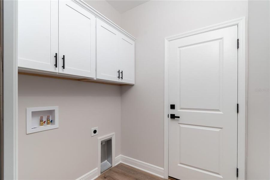 Sample Laundry Room with Wall Cabinets