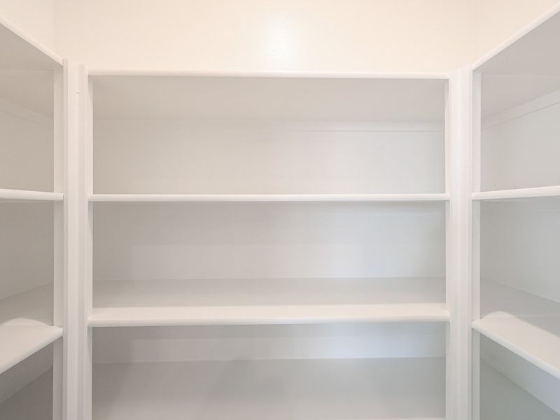 A white shelf with white shelves.