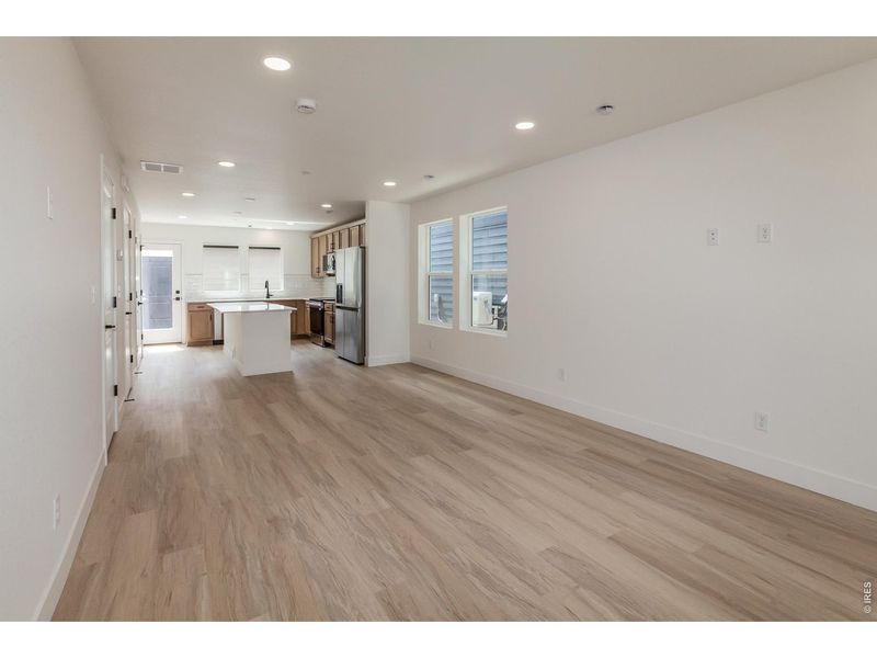 Spacious, unfurnished interior of a new home in Prairie Song Story Collection - Single Family Homes, Windsor (Image 22).