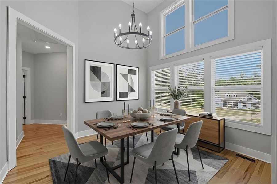 Furnished interior view inside a new home in , Canton (Image 14).