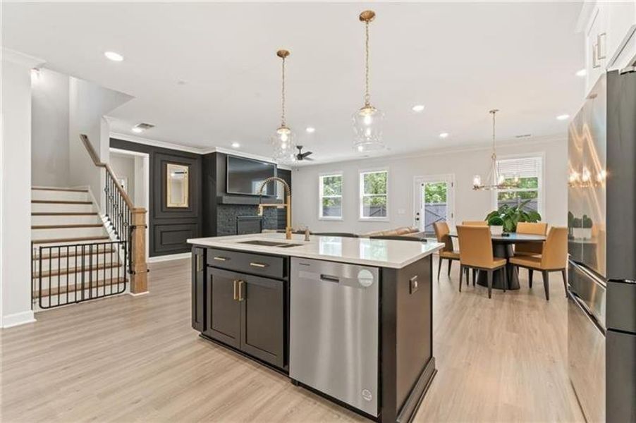 Furnished interior view inside a new home in Tapp Farm, Powder Springs (Image 7). Furnished interior view inside a new home in Tapp Farm, Powder Springs (Image 7).