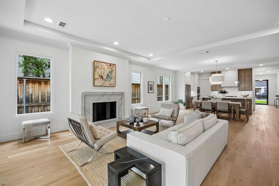 Furnished interior view inside a new home in , Dallas (Image 17). Furnished interior view inside a new home in , Dallas (Image 17).