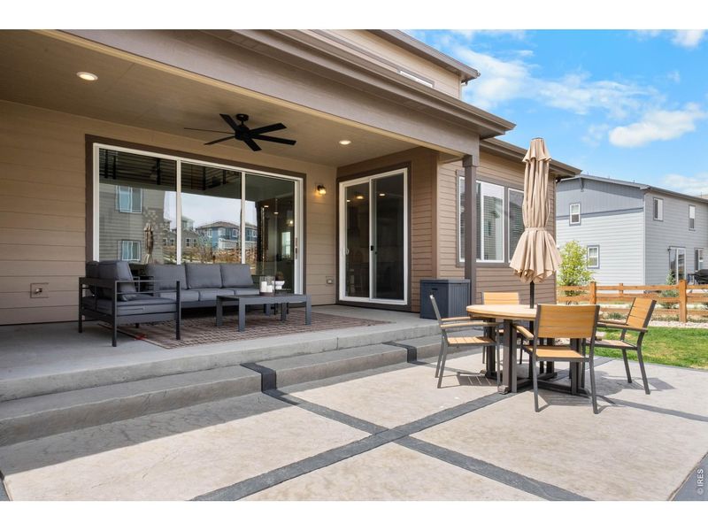 Exterior details and patio area of a home in Morgan Hill, Erie (Image 20).