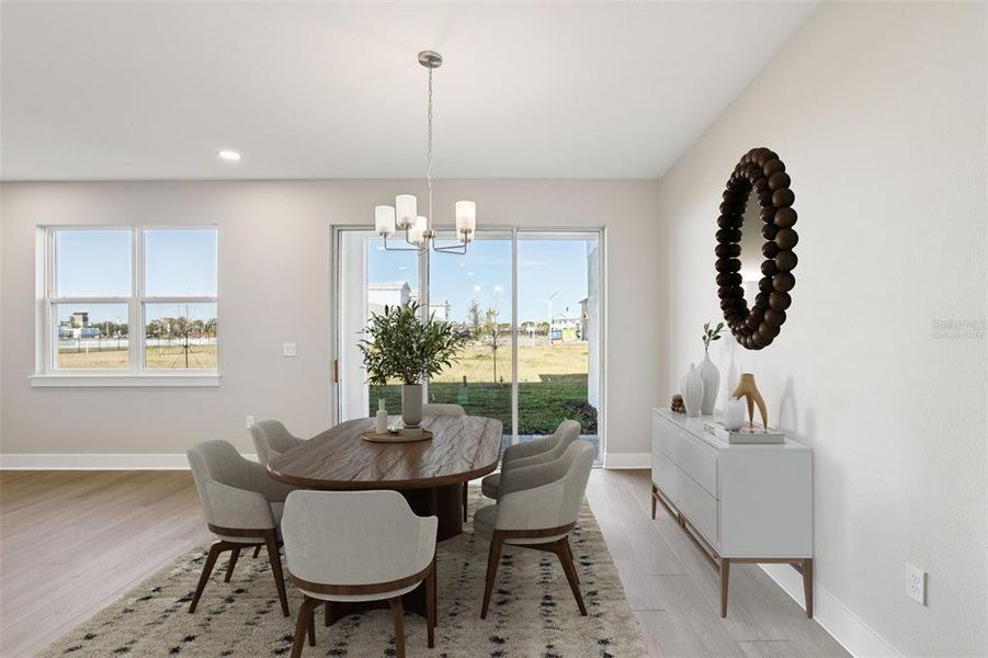 Furnished interior view inside a new home in Lagoon Residences at Epperson, Wesley Chapel (Image 5).