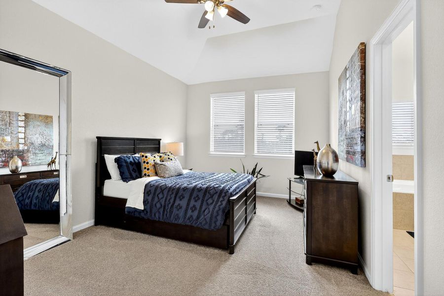 Spacious secondary bedroom featuring neutral tones, plush carpet, and bright natural light—ideal for guests or a private retreat. Spacious secondary bedroom featuring neutral tones, plush carpet, and bright natural light—ideal for guests or a private retreat.
