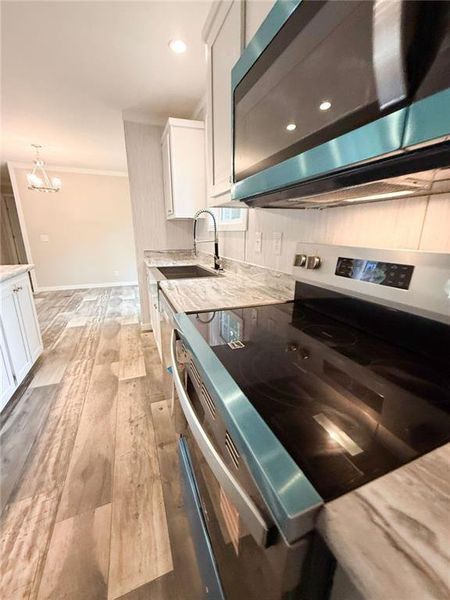 Furnished interior view inside a new home in , Cleveland (Image 5).