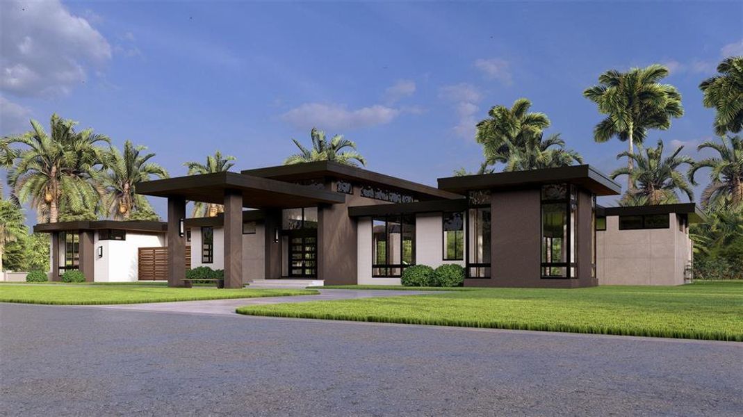 Front exterior of a new home in , Odessa, FL, highlighting curb appeal (Image 13).