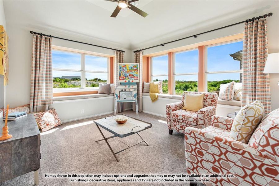 Furnished interior view inside a new home in Hunters Ridge, Crowley (Image 4). Furnished interior view inside a new home in Hunters Ridge, Crowley (Image 4).