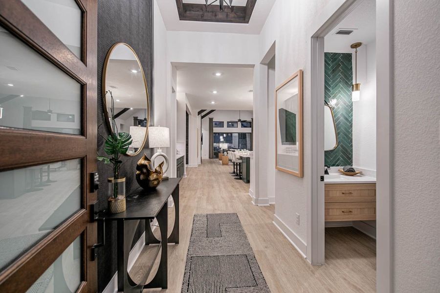 Furnished interior view inside a new home in Sweetwater, Austin (Image 19).