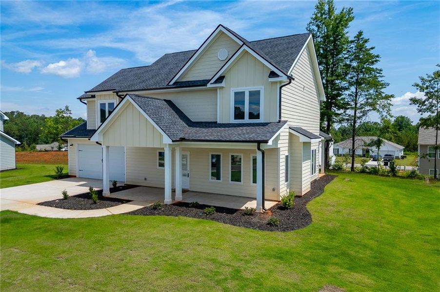 Front exterior of a new home in , Toccoa, GA, highlighting curb appeal (Image 33). Front exterior of a new home in , Toccoa, GA, highlighting curb appeal (Image 33).
