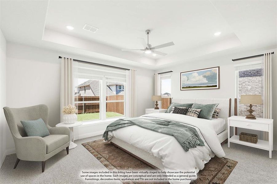 Furnished interior view inside a new home in Chaparral Park, Oak Point (Image 8).