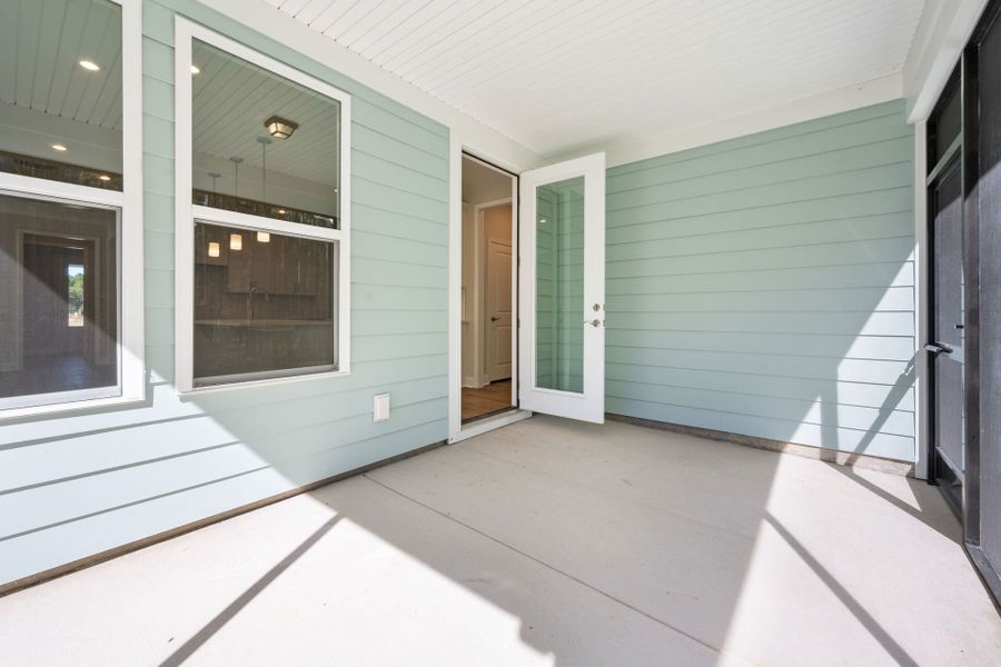 Exterior details and patio area of a home in Sun City Hilton Head, Bluffton (Image 2). Exterior details and patio area of a home in Sun City Hilton Head, Bluffton (Image 2).