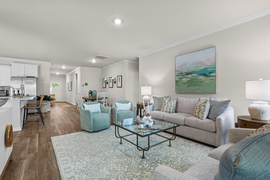 Furnished interior view inside a new home in , Yemassee (Image 5).