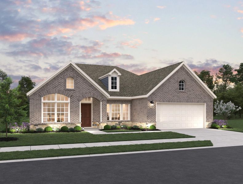 Representative exterior photo of a completed home built from the Palmer by Ashton Woods in Provence 70s, Austin, TX (Image 2).