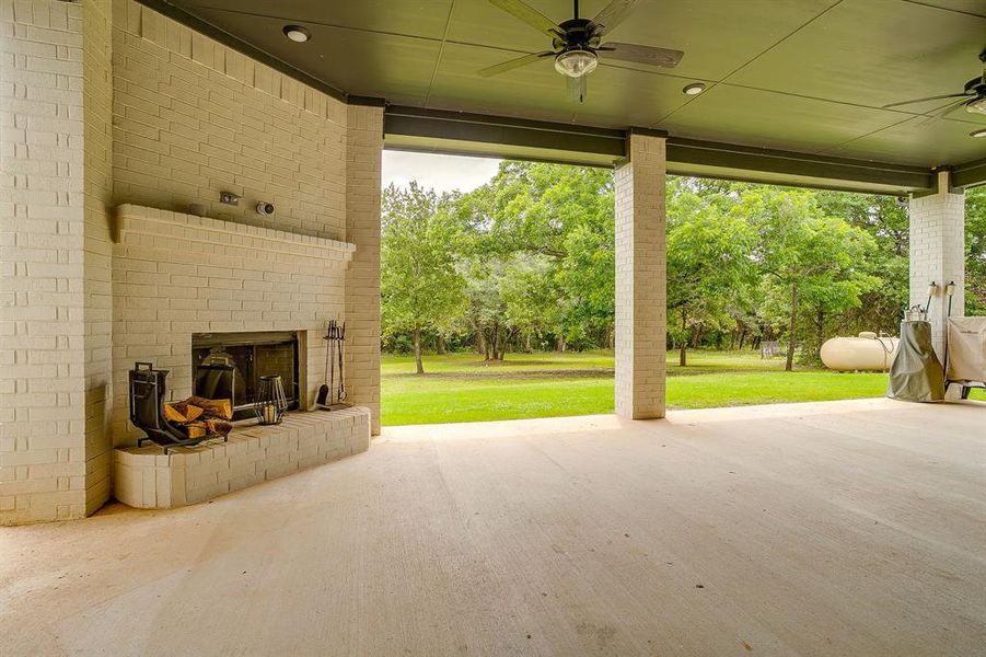 Exterior details and patio area of a home in , Poolville (Image 3). Exterior details and patio area of a home in , Poolville (Image 3).