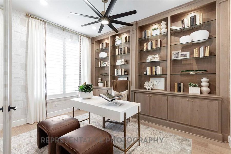 Furnished interior view inside a new home in Star Trail, Prosper (Image 13).