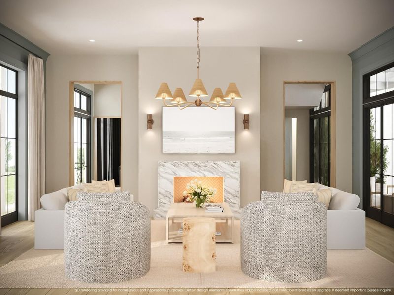 Furnished interior view inside a new home in , Charleston (Image 9).