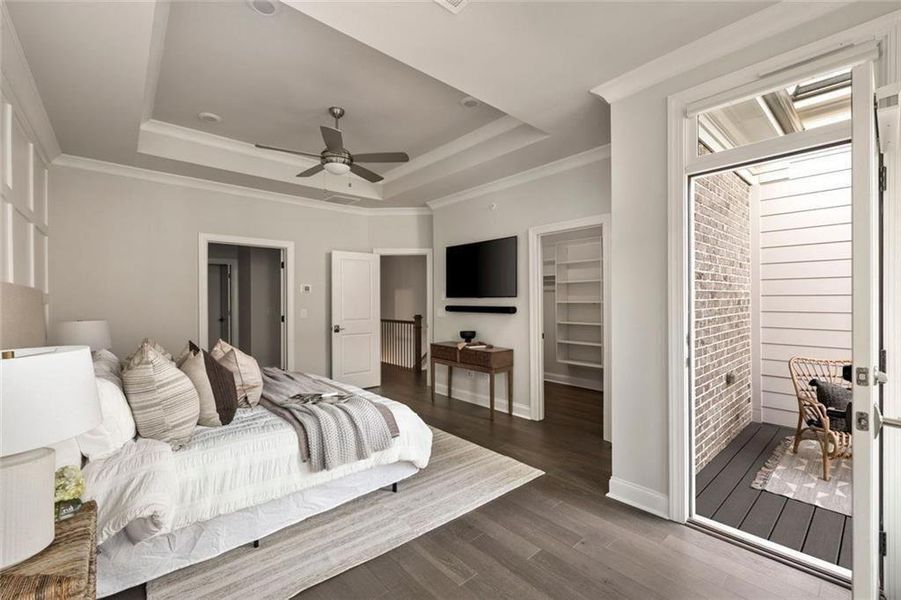 Furnished interior view inside a new home in Towns on Thompson, Alpharetta (Image 19).
