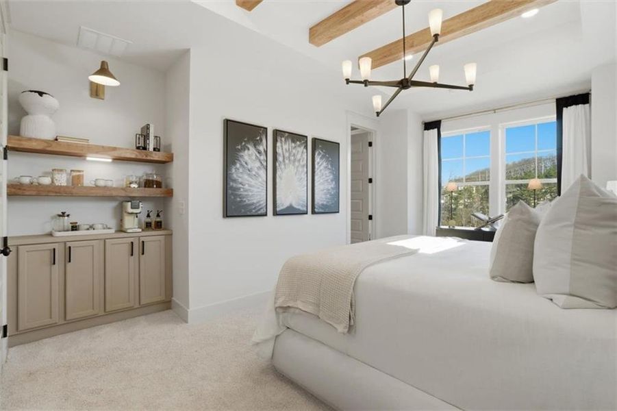 Furnished interior view inside a new home in The Eighteen, Atlanta (Image 14).
