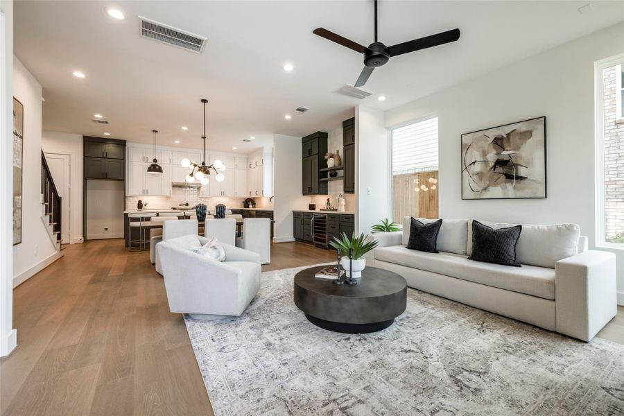 Furnished interior view inside a new home in , Houston (Image 4).