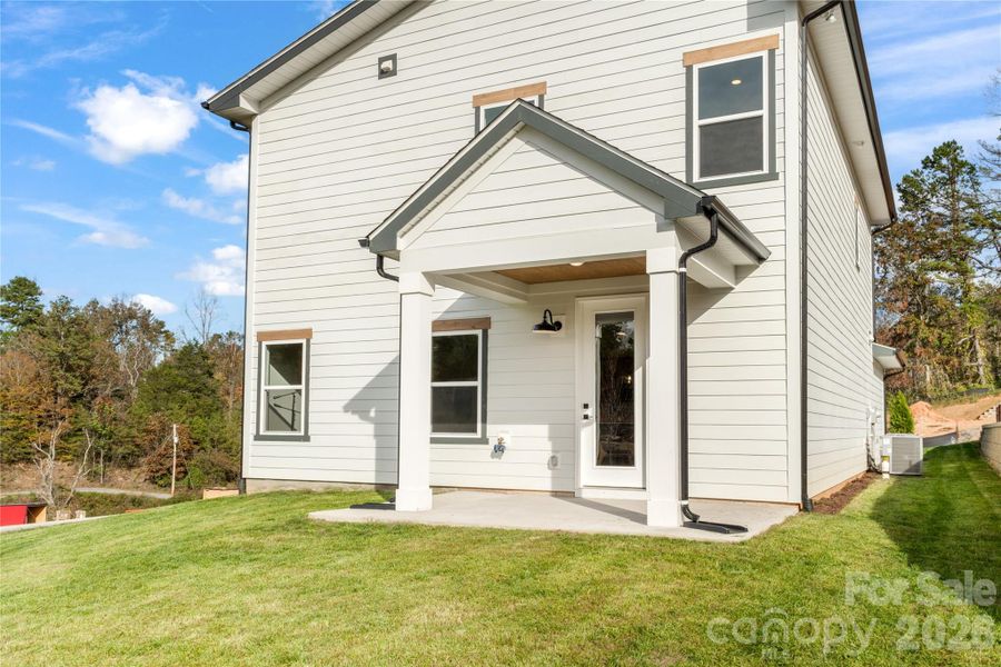 Exterior details and patio area of a home in , Weaverville (Image 30).