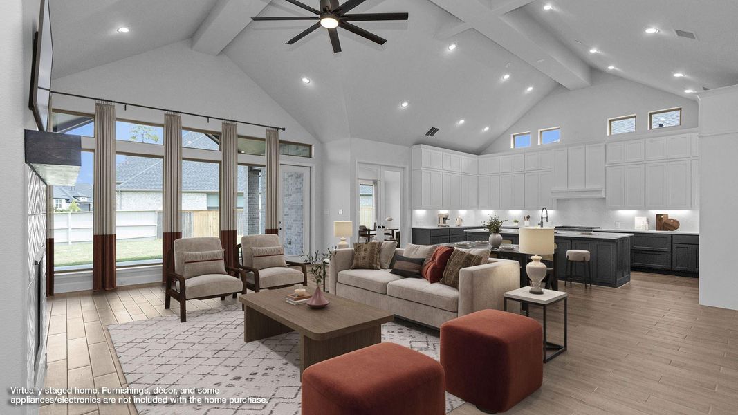 Furnished interior view inside a new home in Audubon Park 70', Magnolia (Image 2). Furnished interior view inside a new home in Audubon Park 70', Magnolia (Image 2).