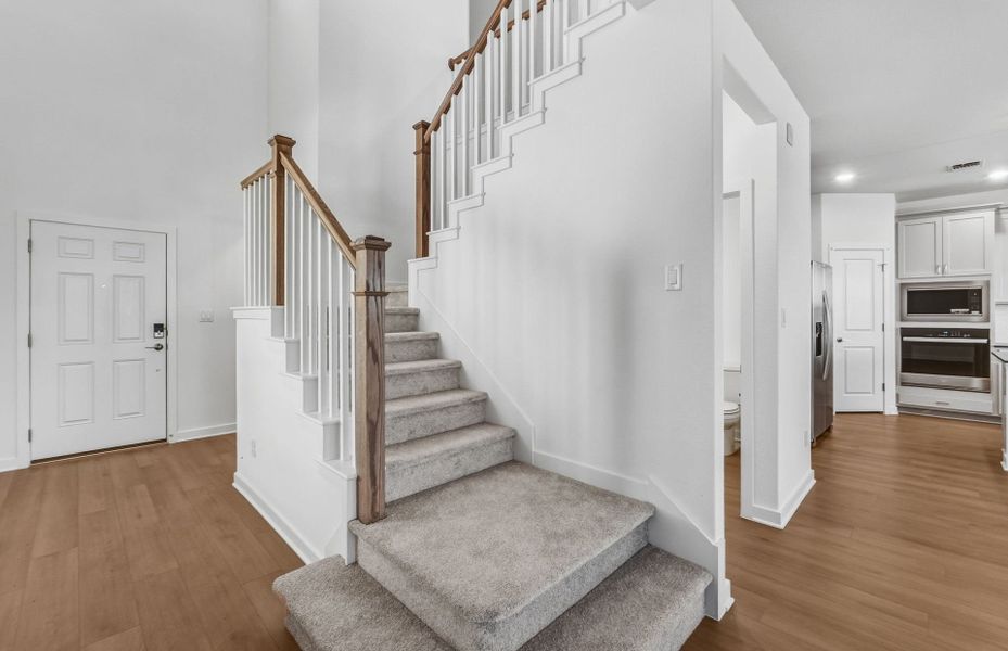 Furnished interior view inside a new home in Santa Rita Ranch, Liberty Hill (Image 9).