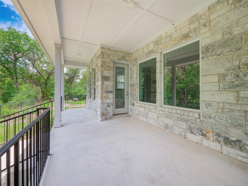 Exterior details and patio area of a home in , Manchaca (Image 25). Exterior details and patio area of a home in , Manchaca (Image 25).