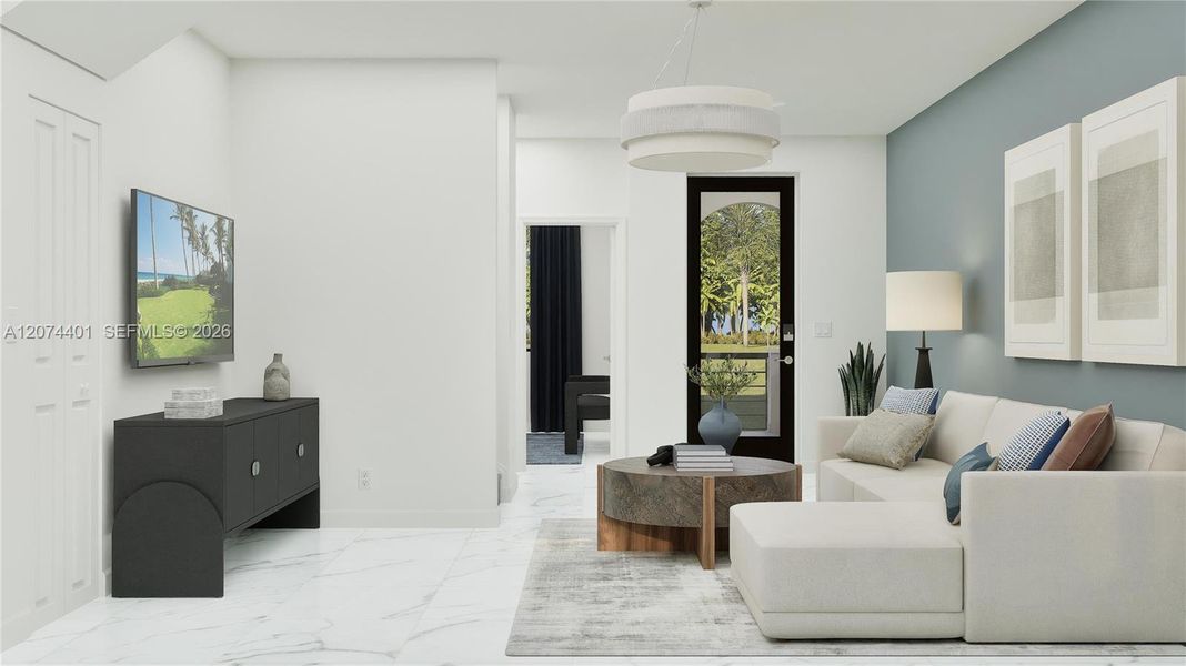 Furnished interior view inside a new home in Solterra, Sunrise (Image 4).