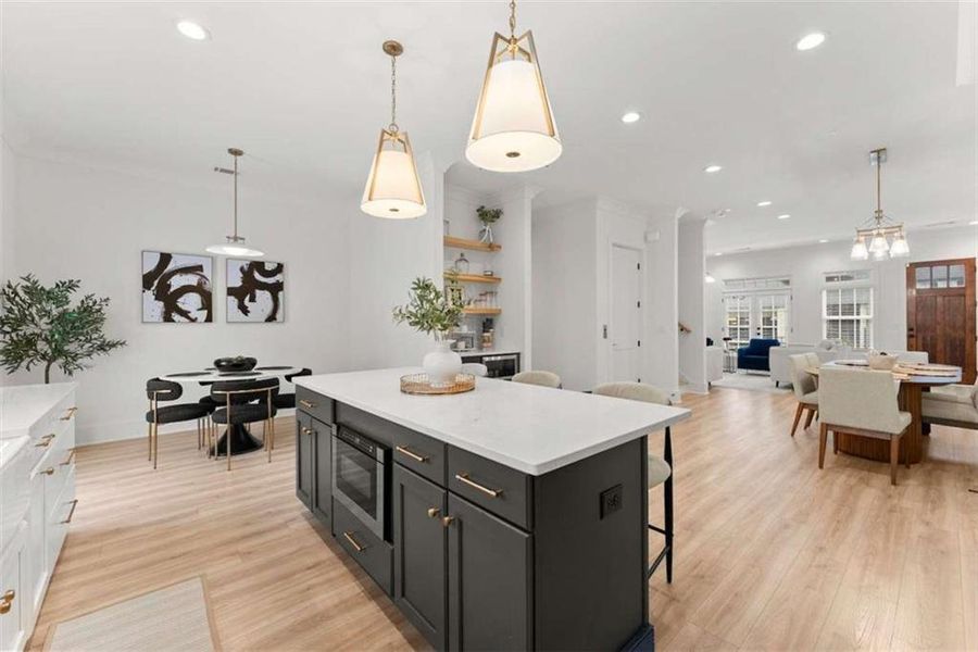 Furnished interior view inside a new home in Skyview On Broad, Sugar Hill (Image 48).
