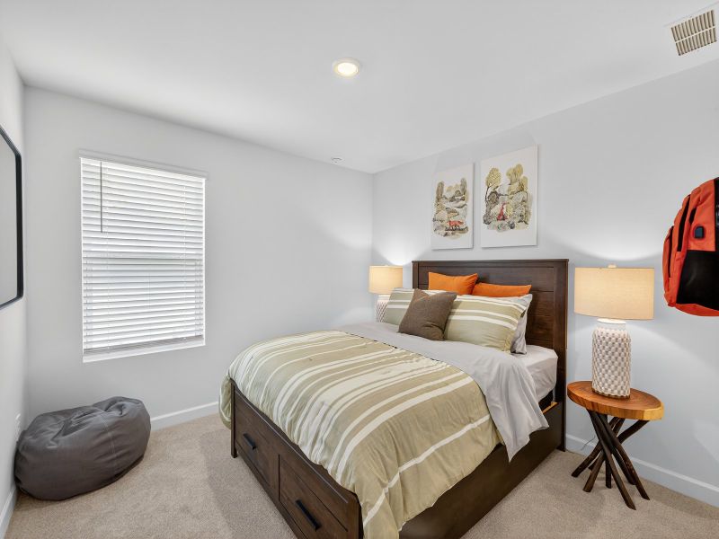 Customize the secondary bedroom to best fit your needs.