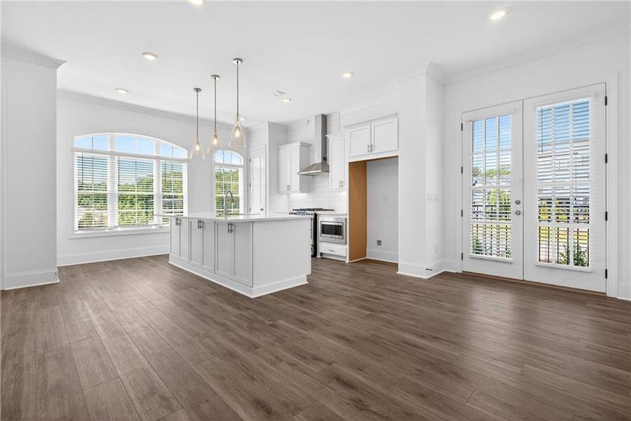 Spacious, unfurnished interior of a new home in Waterhaven, Cumming (Image 25). Spacious, unfurnished interior of a new home in Waterhaven, Cumming (Image 25).