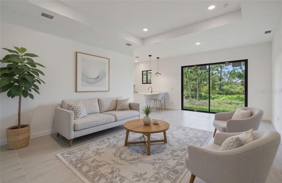 Furnished interior view inside a new home in , Lehigh Acres (Image 6).
