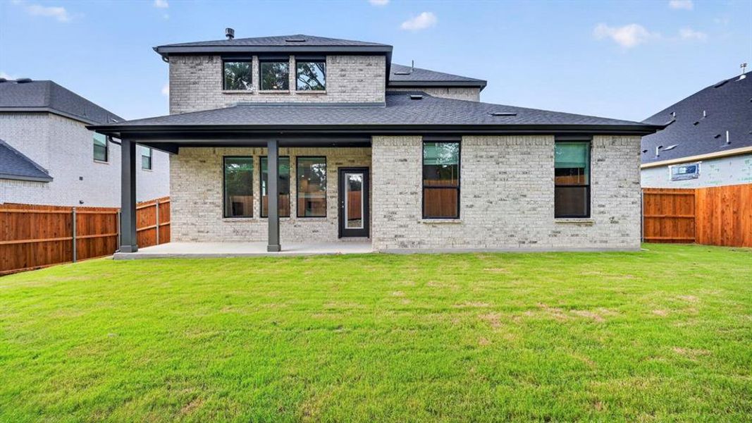 Exterior details and patio area of a home in Morning Ridge, Princeton (Image 4).