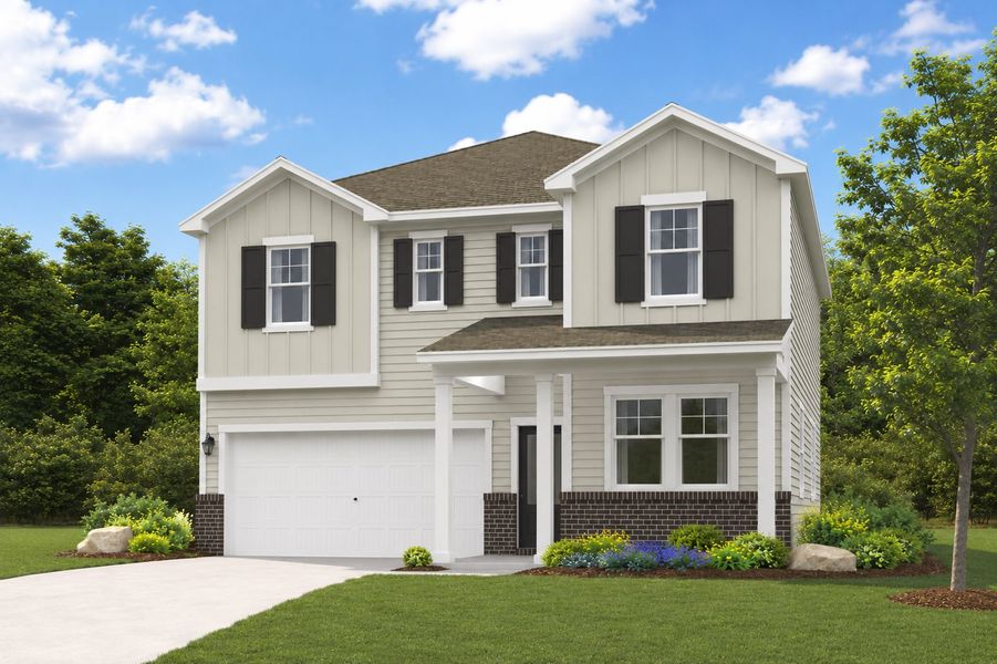Representative exterior photo of a completed home built from the Atlas by Century Communities in Kingfield, Smyrna, TN (Image 1). Representative exterior photo of a completed home built from the Atlas by Century Communities in Kingfield, Smyrna, TN (Image 1).