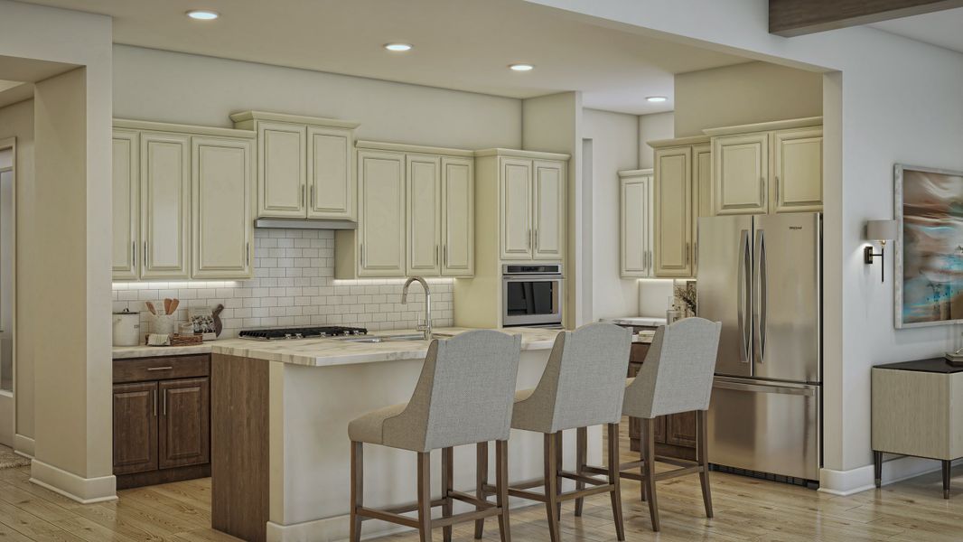 Representative furnished interior of a home built from the Sedona by Beazer Homes in Highland Estates, San Antonio (Image 5).