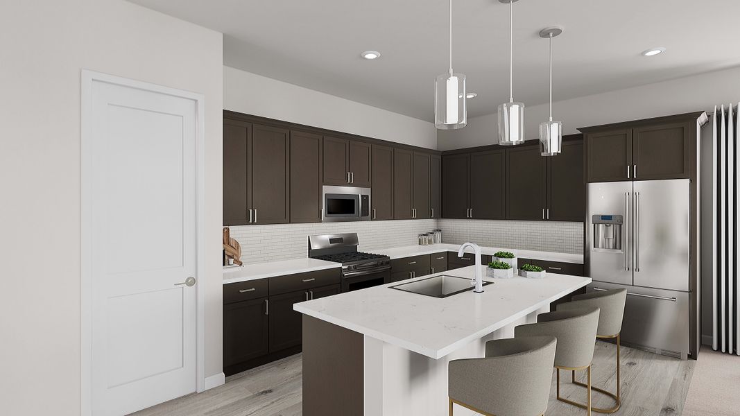 Representative furnished interior of a home built from the Fremont Plan 3504 by Tri Pointe Homes in Waterston Central, Gilbert (Image 3).