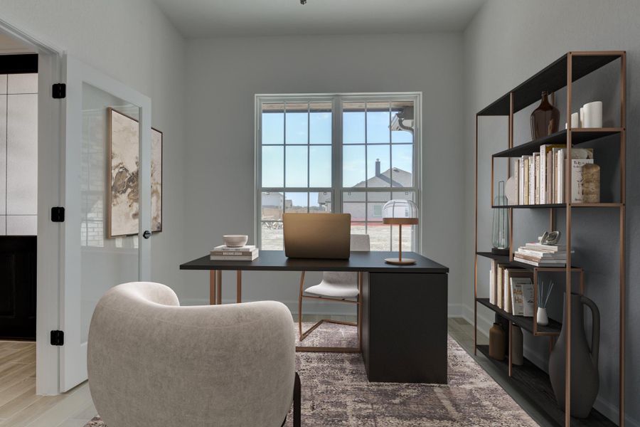 Representative furnished interior of a home built from the Carmen by Ashton Woods in Megan's Landing 70's, Castroville (Image 11).