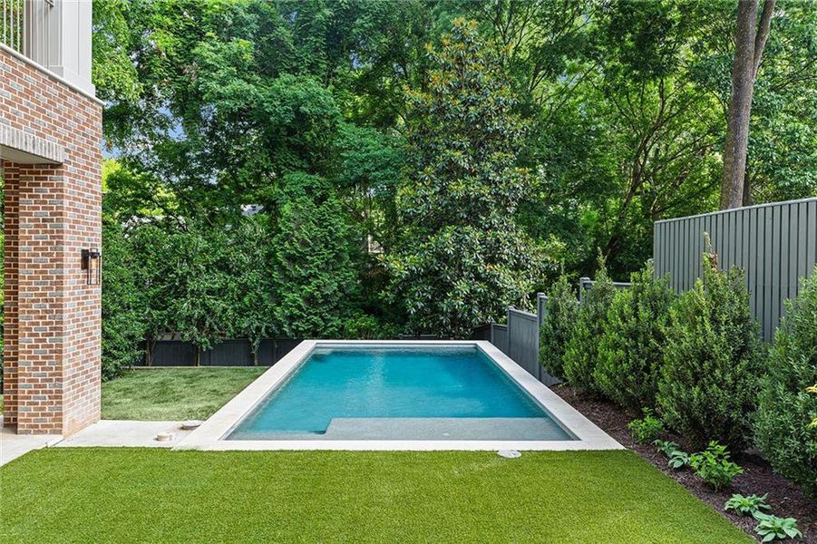 Exterior details and patio area of a home in , Atlanta (Image 3). Exterior details and patio area of a home in , Atlanta (Image 3).