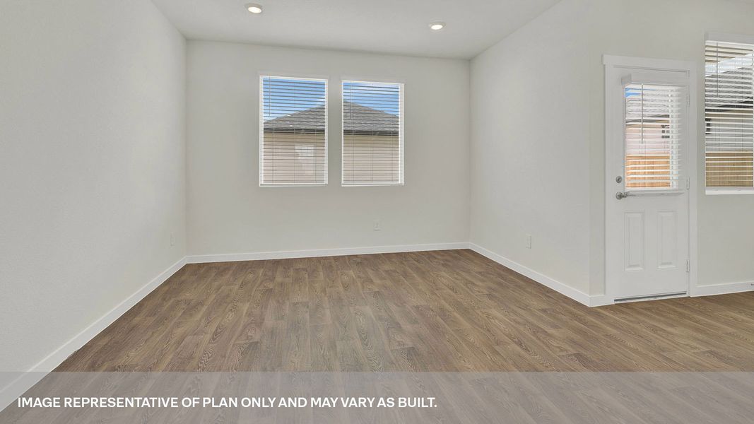 Representative unfurnished interior of a home built from the The  Madeline by D.R. Horton in Mayfair, New Braunfels (Image 10).