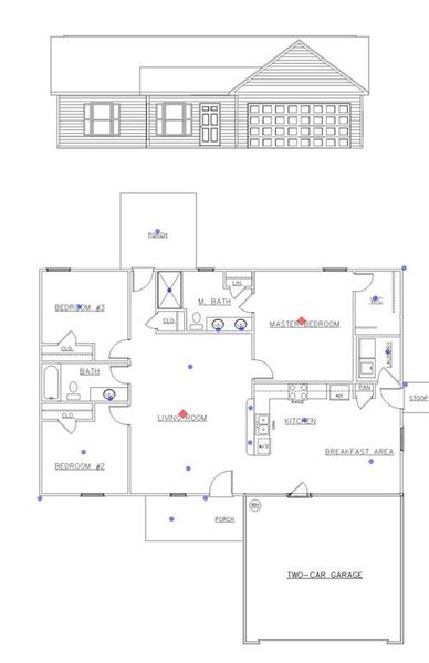 2D floor plan layout of this home in , Rockmart, GA (Image 1). 2D floor plan layout of this home in , Rockmart, GA (Image 1).