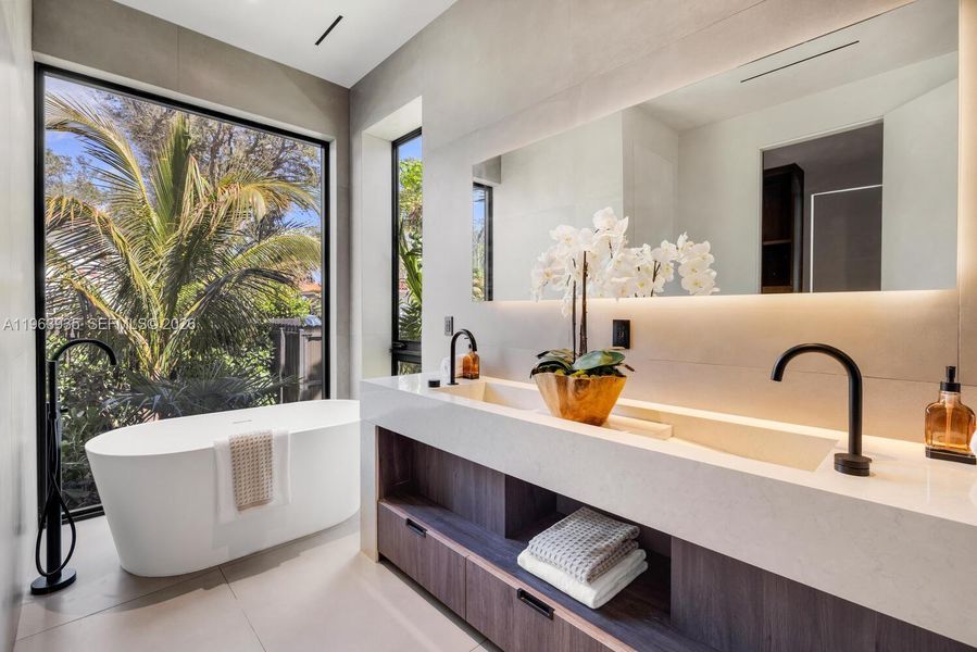 Furnished interior view inside a new home in , Miami Shores (Image 9).