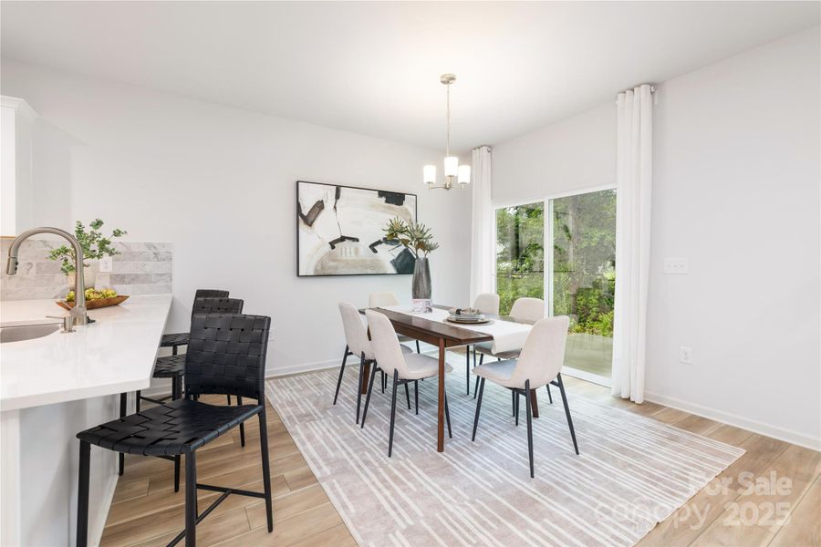 Furnished interior view inside a new home in Northway at Echo Glen, Charlotte (Image 12).